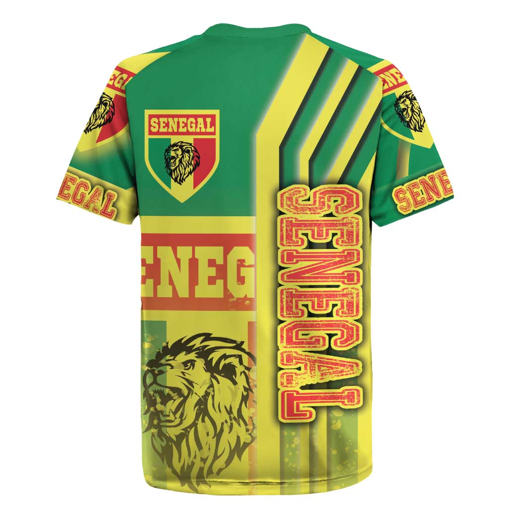 Senegal Soccer Rugby Jersey Lions of Teranga Football - Road To Champion