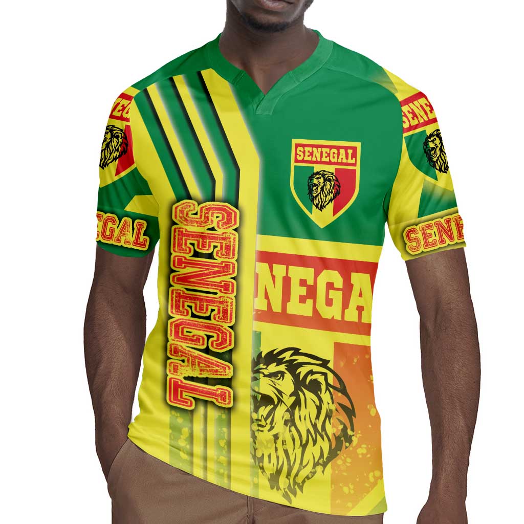 Senegal Soccer Rugby Jersey Lions of Teranga Football - Road To Champion