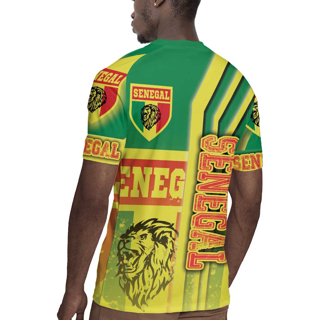 Senegal Soccer Rugby Jersey Lions of Teranga Football - Road To Champion