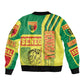 Senegal Soccer Sleeve Zip Bomber Jacket Lions of Teranga Football - Road To Champion