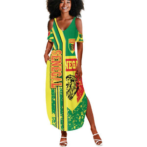 Senegal Soccer Summer Maxi Dress Lions of Teranga Football - Road To Champion