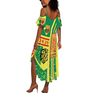 Senegal Soccer Summer Maxi Dress Lions of Teranga Football - Road To Champion
