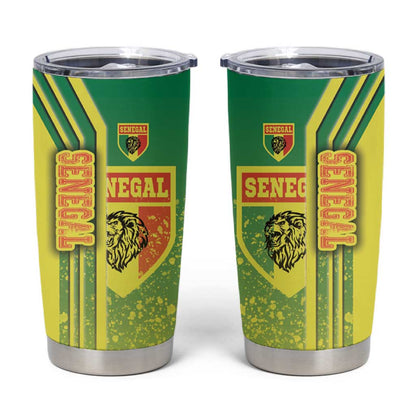 Senegal Soccer Tumbler Cup Lions of Teranga Football - Road To Champion