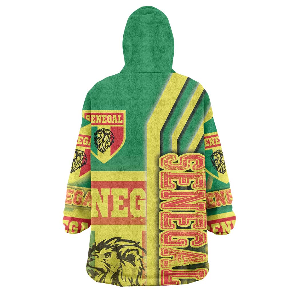 Senegal Soccer Wearable Blanket Hoodie Lions of Teranga Football - Road To Champion