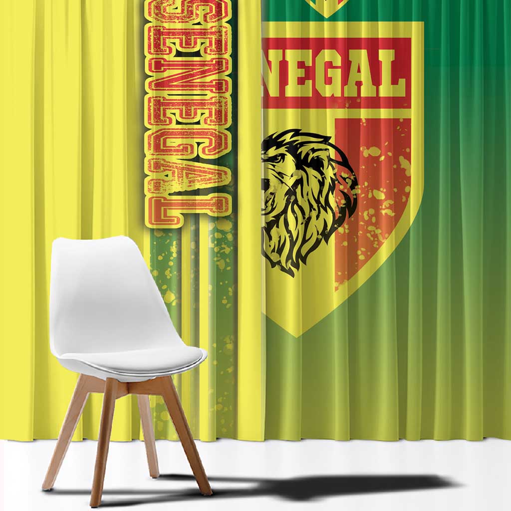 Senegal Soccer Window Curtain Lions of Teranga Football - Road To Champion