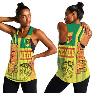 Senegal Soccer Women Racerback Tank Lions of Teranga Football - Road To Champion