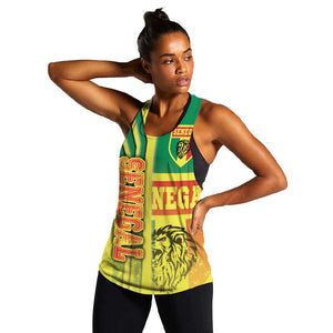 Senegal Soccer Women Racerback Tank Lions of Teranga Football - Road To Champion