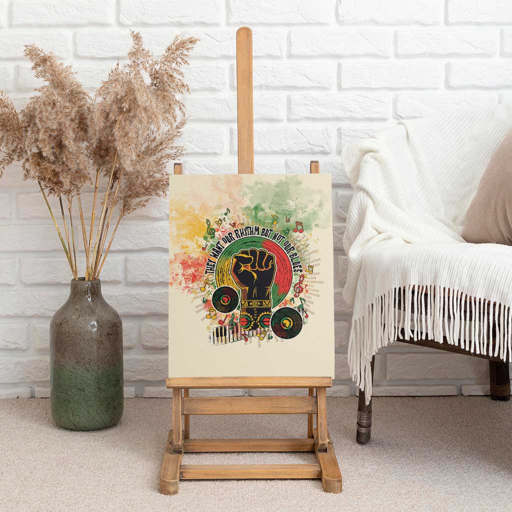They Want Our Rhythm Not Our Blues Canvas Wall Art Afro Pride Music