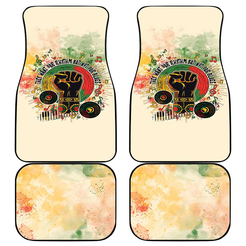 They Want Our Rhythm Not Our Blues Car Mats Afro Pride Music