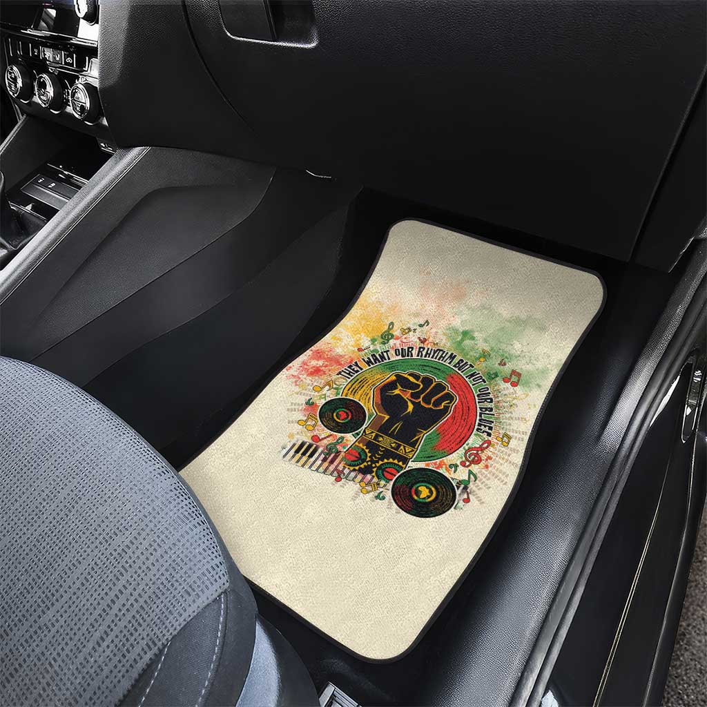 They Want Our Rhythm Not Our Blues Car Mats Afro Pride Music