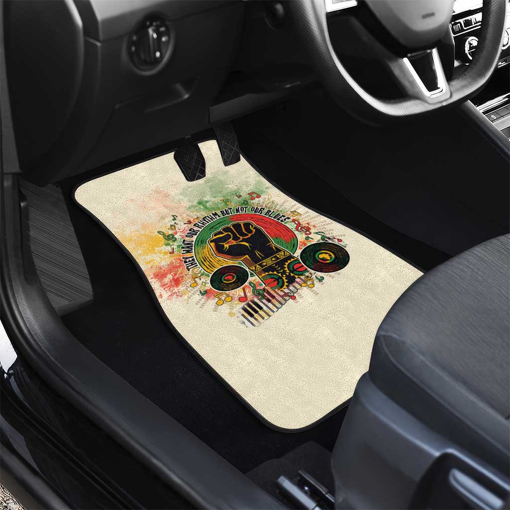 They Want Our Rhythm Not Our Blues Car Mats Afro Pride Music