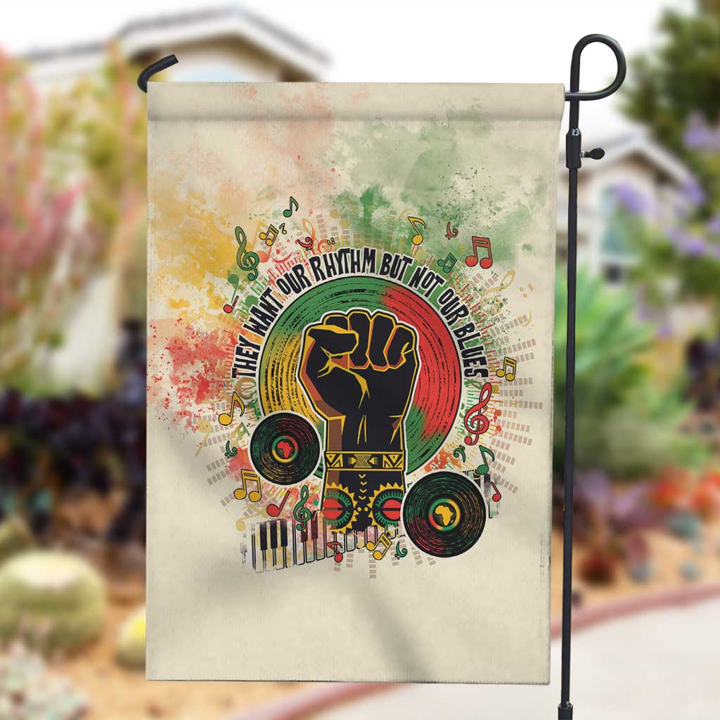 They Want Our Rhythm Not Our Blues Garden Flag Afro Pride Music