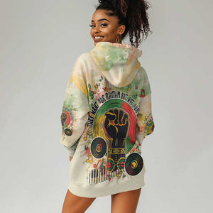 They Want Our Rhythm Not Our Blues Hoodie Dress Afro Pride Music