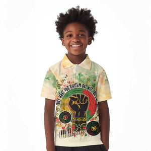 They Want Our Rhythm Not Our Blues Kid Polo Shirt Afro Pride Music