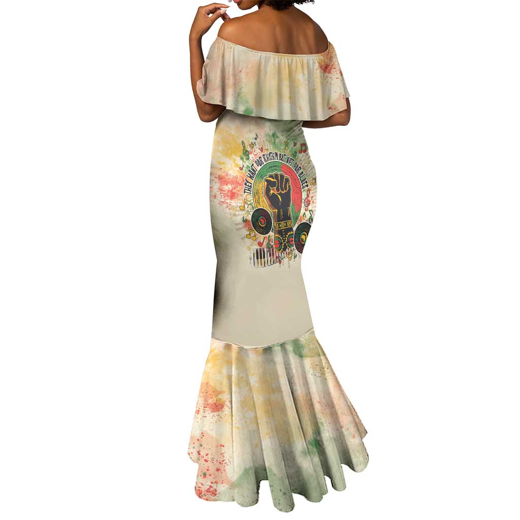 They Want Our Rhythm Not Our Blues Mermaid Dress Afro Pride Music