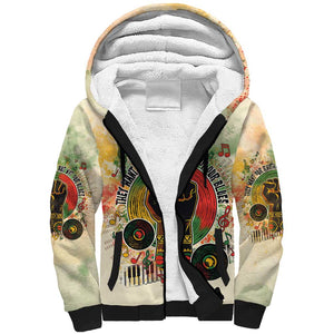 They Want Our Rhythm Not Our Blues Sherpa Hoodie Afro Pride Music