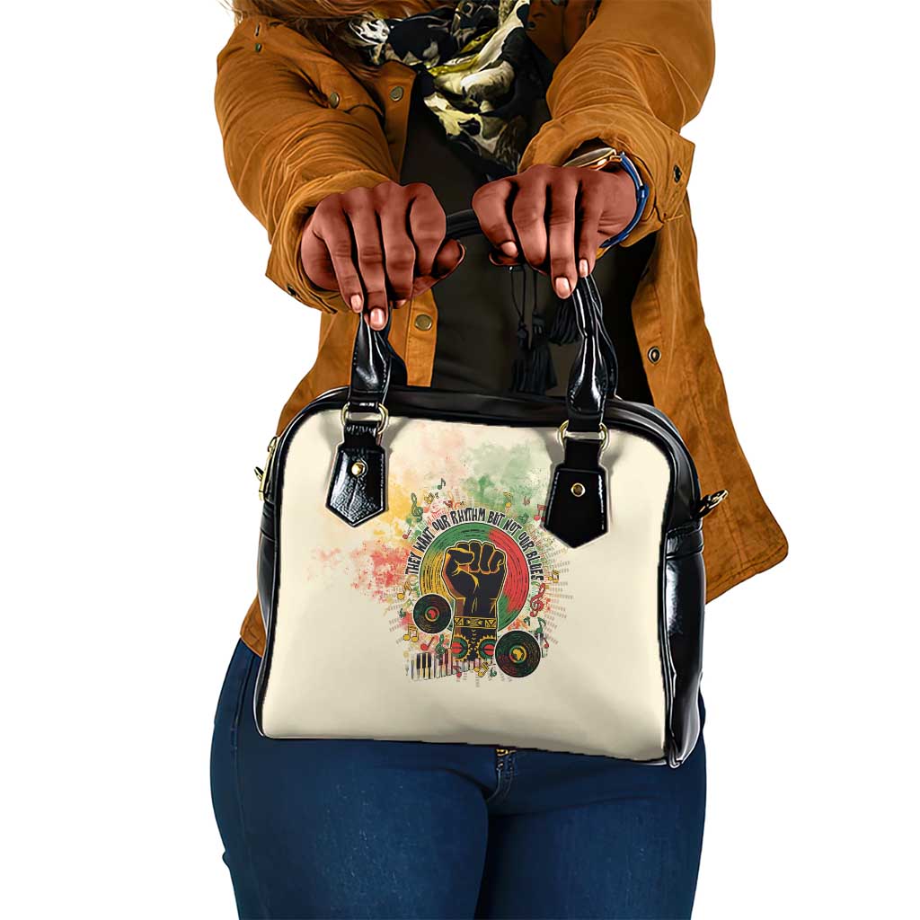 They Want Our Rhythm Not Our Blues Shoulder Handbag Afro Pride Music
