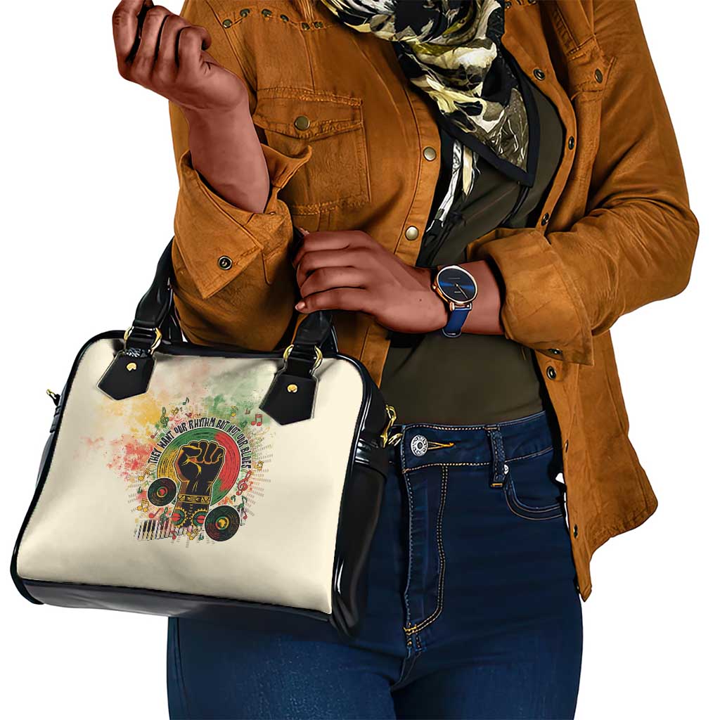 They Want Our Rhythm Not Our Blues Shoulder Handbag Afro Pride Music