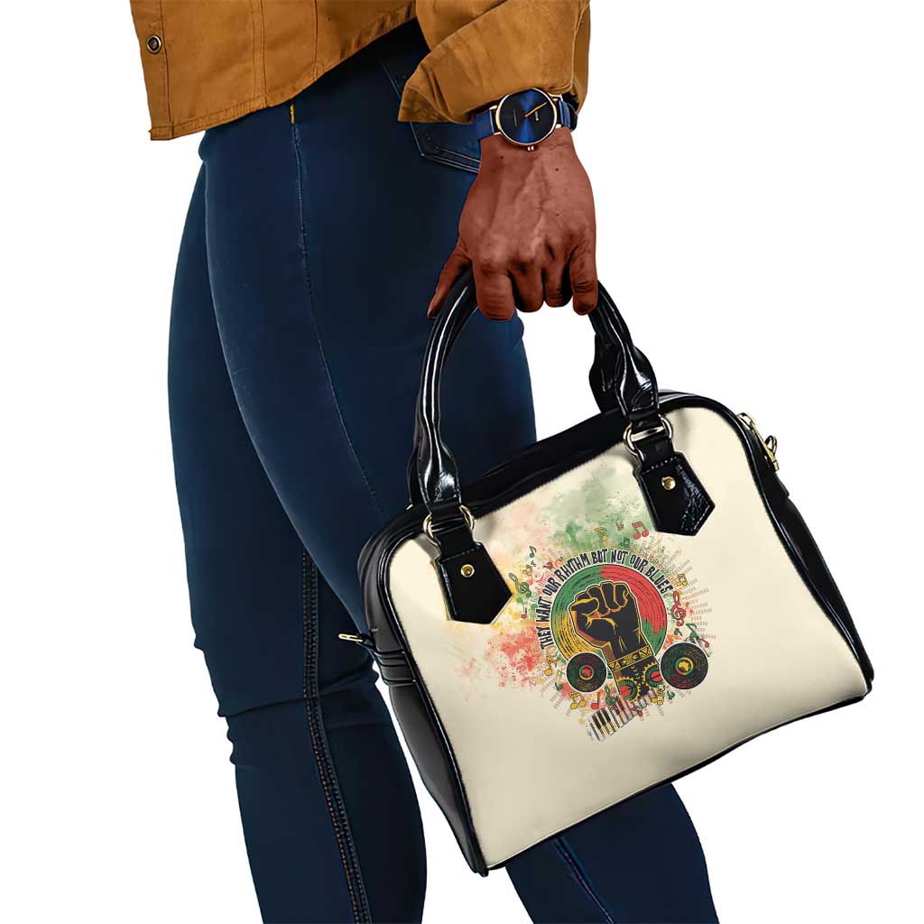They Want Our Rhythm Not Our Blues Shoulder Handbag Afro Pride Music