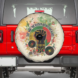 They Want Our Rhythm Not Our Blues Spare Tire Cover Afro Pride Music
