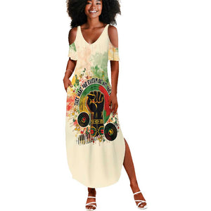 They Want Our Rhythm Not Our Blues Summer Maxi Dress Afro Pride Music