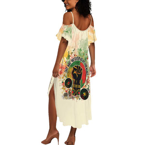 They Want Our Rhythm Not Our Blues Summer Maxi Dress Afro Pride Music