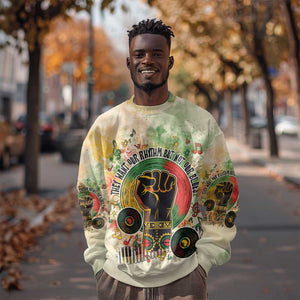 They Want Our Rhythm Not Our Blues Sweatshirt Afro Pride Music