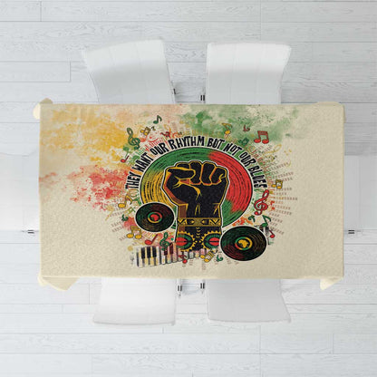 They Want Our Rhythm Not Our Blues Tablecloth Afro Pride Music