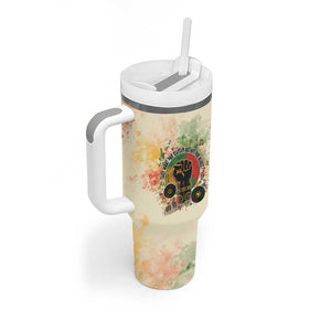 They Want Our Rhythm Not Our Blues Tumbler With Handle Afro Pride Music