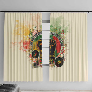 They Want Our Rhythm Not Our Blues Window Curtain Afro Pride Music