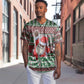 Black Santa Fist Christmas Africa Baseball Jersey All Power to the People