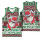 Black Santa Fist Christmas Africa Basketball Jersey All Power to the People - African Pride