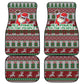 Black Santa Fist Christmas Africa Car Mats All Power to the People
