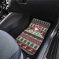 Black Santa Fist Christmas Africa Car Mats All Power to the People