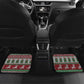 Black Santa Fist Christmas Africa Car Mats All Power to the People