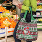 Black Santa Fist Christmas Africa Grocery Bag All Power to the People