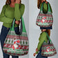 Black Santa Fist Christmas Africa Grocery Bag All Power to the People