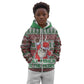 Black Santa Fist Christmas Africa Kid Hoodie All Power to the People