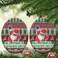 Black Santa Fist Christmas Africa Ceramic Ornament All Power to the People DT03