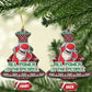 Black Santa Fist Christmas Africa Ceramic Ornament All Power to the People DT03