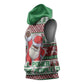 Black Santa Fist Christmas Africa Sleeveless Hoodie All Power to the People - African Pride
