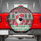 Black Santa Fist Christmas Africa Spare Tire Cover All Power to the People