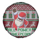 Black Santa Fist Christmas Africa Spare Tire Cover All Power to the People