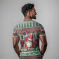 Black Santa Fist Christmas Africa T shirt All Power to the People