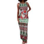 Black Santa Fist Christmas Africa Tank Maxi Dress All Power to the People