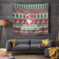 Black Santa Fist Christmas Africa Tapestry All Power to the People
