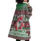 Black Santa Fist Christmas Africa Wearable Blanket Hoodie All Power to the People