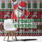 Black Santa Fist Christmas Africa Window Curtain All Power to the People
