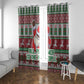 Black Santa Fist Christmas Africa Window Curtain All Power to the People