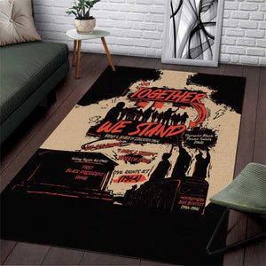 Together We Stand African American Area Rug Important Milestones History Vintage